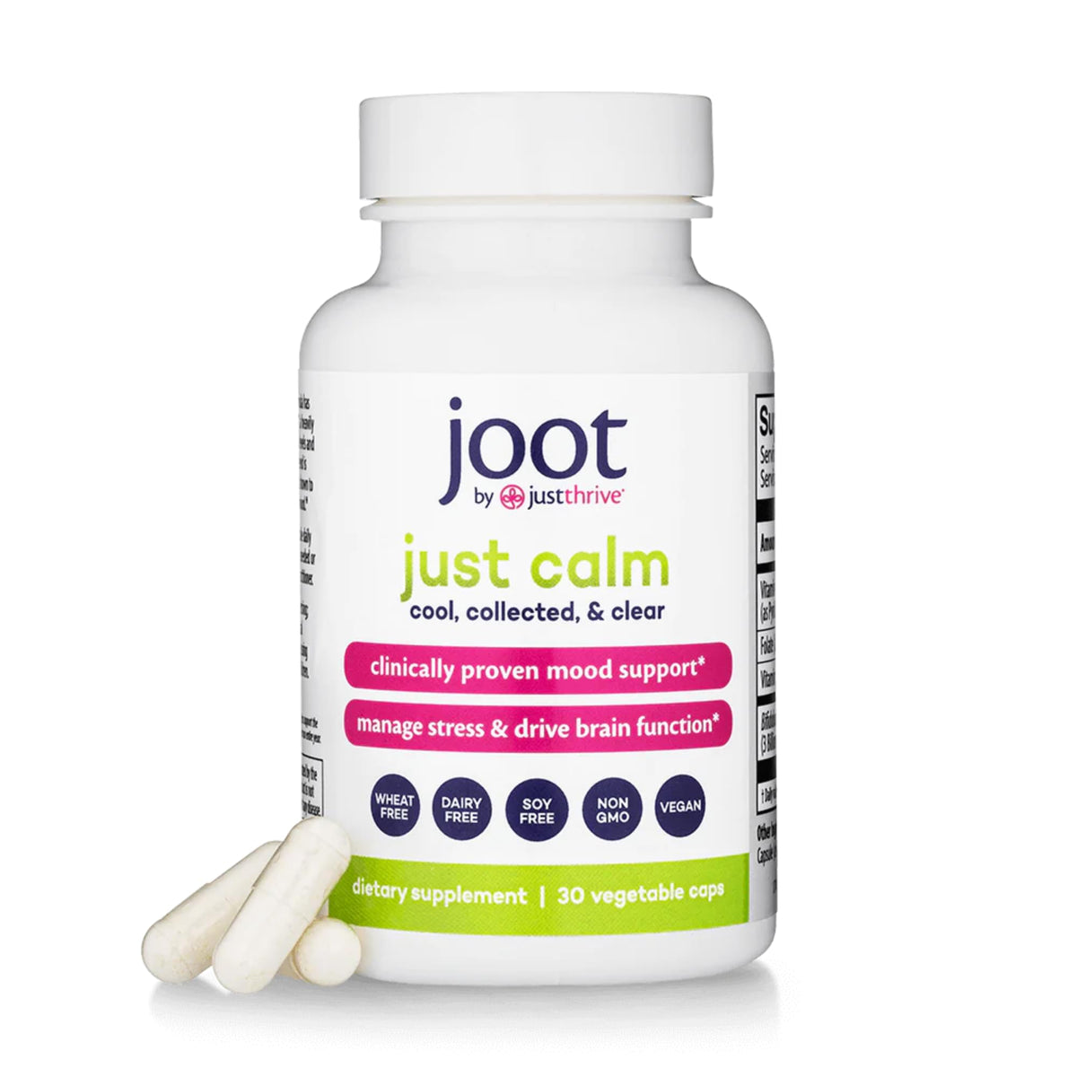 Just Thrive Just Calm 41g vue de face avec étiquette
