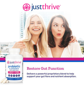 Just Thrive Probiotique 100% à Base de Spores, capsules à l'intérieur