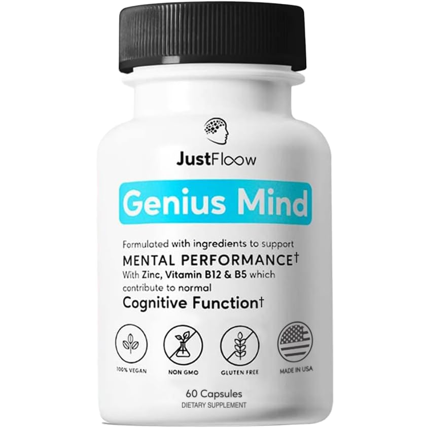 JustFloow Genius Mind® supplément cérébral vue avant