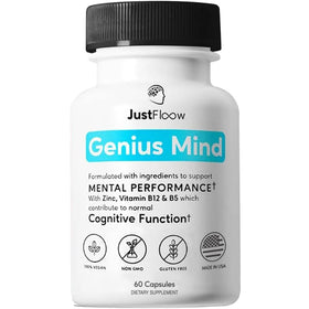 JustFloow Genius Mind® supplément cérébral vue avant