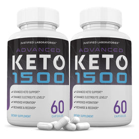Justified Laboratories Advanced Keto 1500 60 capsules vue de face