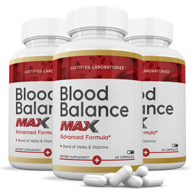 Justified Laboratories Blood Balance Max 60 Capsules vue de face