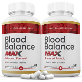 Justified Laboratories Blood Balance Max 60 gélules, vue avant du produit