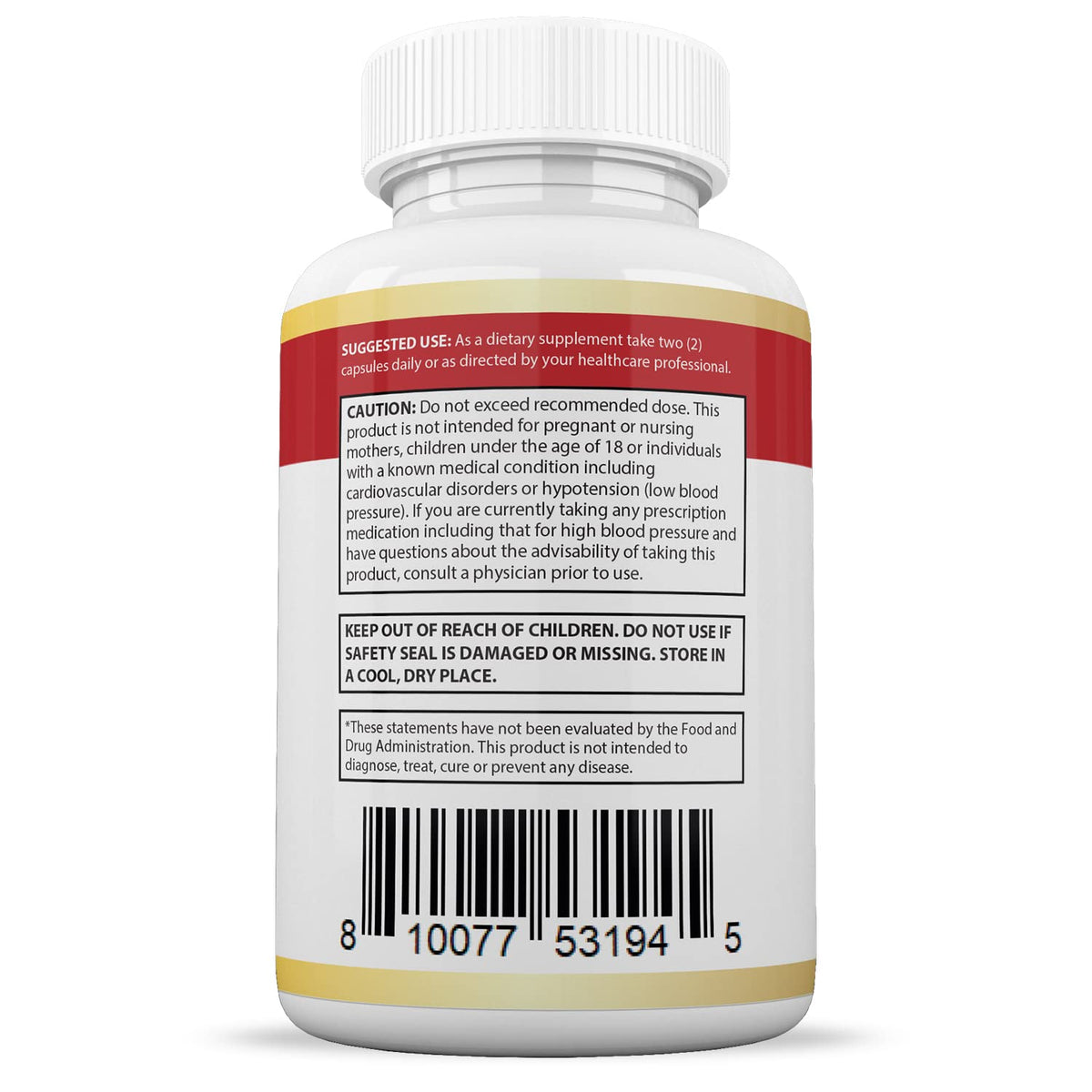Justified Laboratories Blood Balance Max 60 gélules, vue latérale du produit
