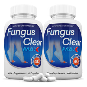 Justified Laboratories Fungus Clear Max 60 capsules front view