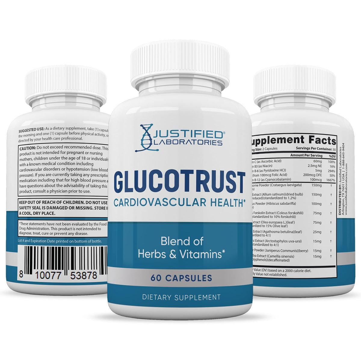 Justified Laboratories Glucotrust Complément Alimentaire 688 MG, ambiance de vie saine