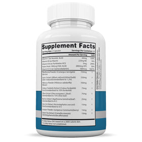 Justified Laboratories Glucotrust Complément Alimentaire 688 MG, capsules dans un verre d'eau
