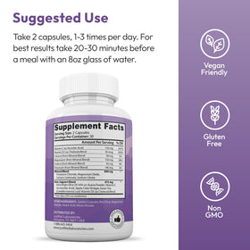 Justified Laboratories Ultra Fast Pure Keto 60 Capsules side view