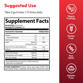 Justified Laboratories Vital Grow XL Gummies 1000 mg sur une main