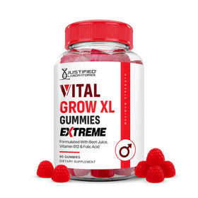 Justified Laboratories Vital Grow XL Gummies 2000 mg 60 gummies front view