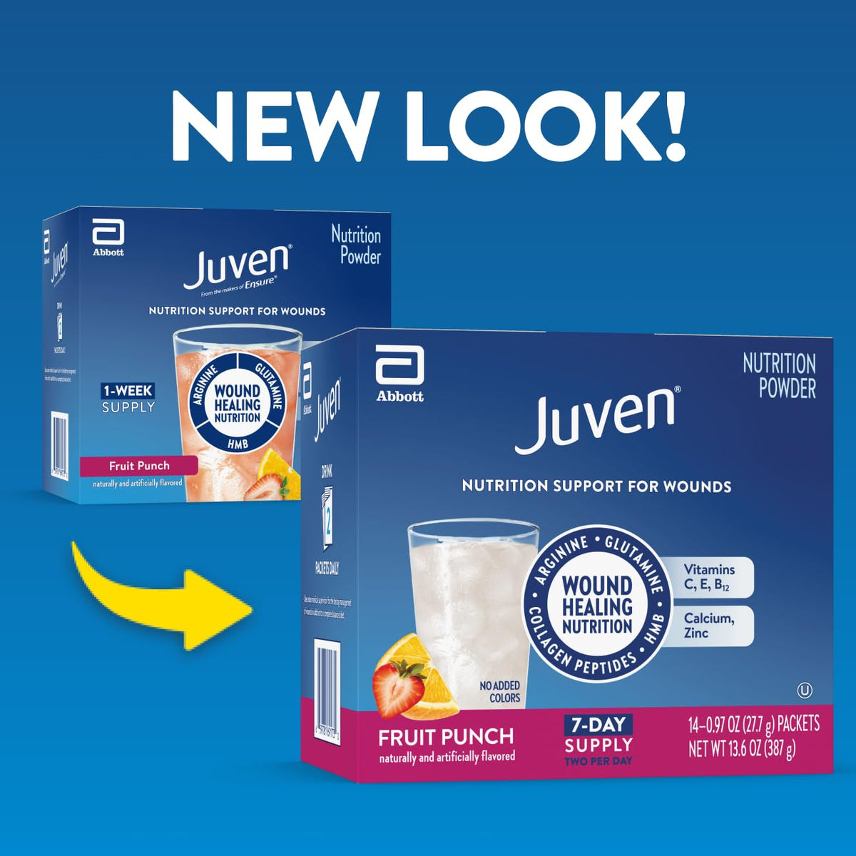 Juven Poudre Nutritionnelle pour la Cicatrisation Goût Fruit Punch, sachets individuels