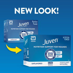 Juven sachets avec étiquettes nutritionnelles et informations