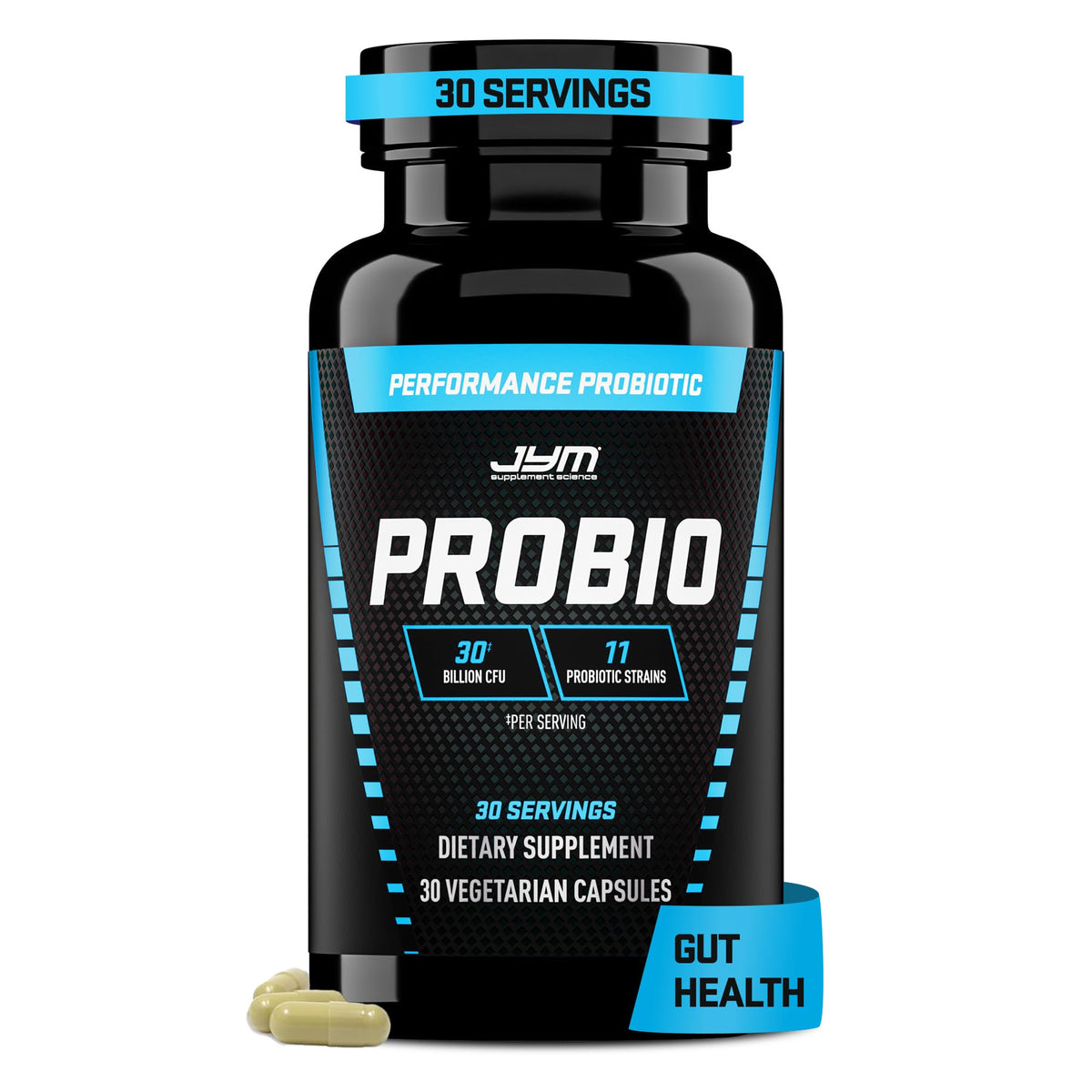 JYM ProBio 30 capsules vue de face avec étiquette