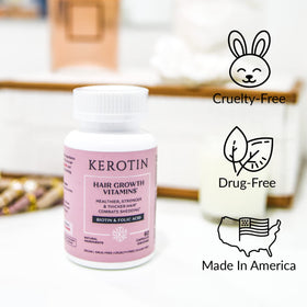 K Kerotin Compléments Alimentaires Cheveux 60 Capsules ouvertes montrant les capsules