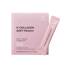K-NUTRA K-Collagen Soft Peach 30 sticks packaging front view