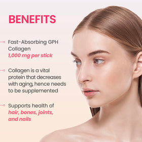 K-NUTRA K-Collagen Soft Peach sticks in a handbag