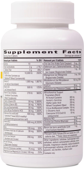 K-PAX MitoNutrients étiquette avec ingrédients