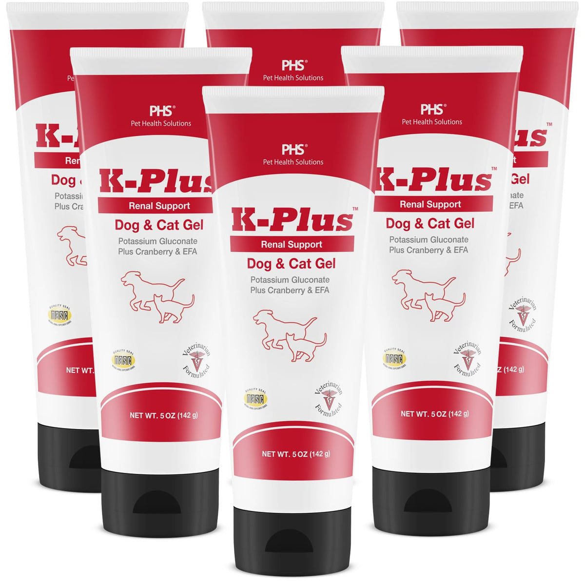 K-Plus Gel Potassium Pet Health Solutions vue avant avec emballage