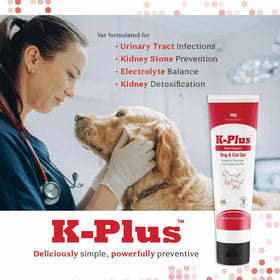K-Plus Gel pour animaux Potassium 5 oz avec bouchon ouvert