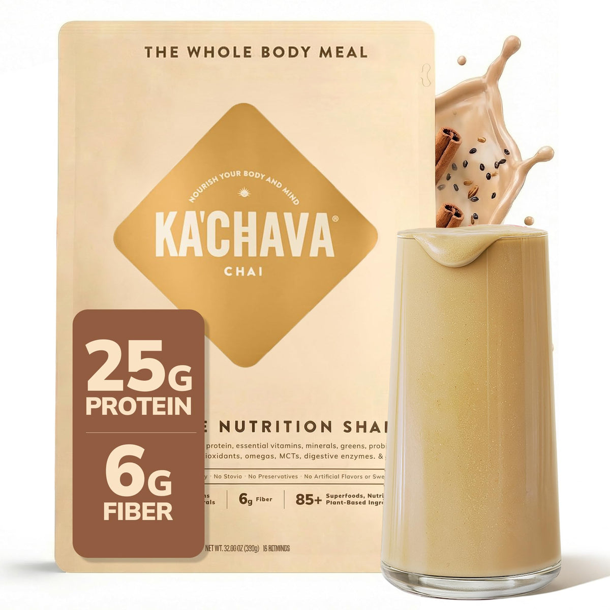 Ka'Chava Shake Chai 2 lb vue de face avec emballage