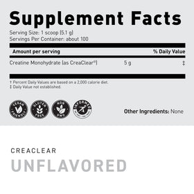 Kaged CreaClear créatine monohydrate 630g avec un shaker