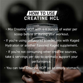 Kaged Creatine HCl Poudre 750 mg vue de côté