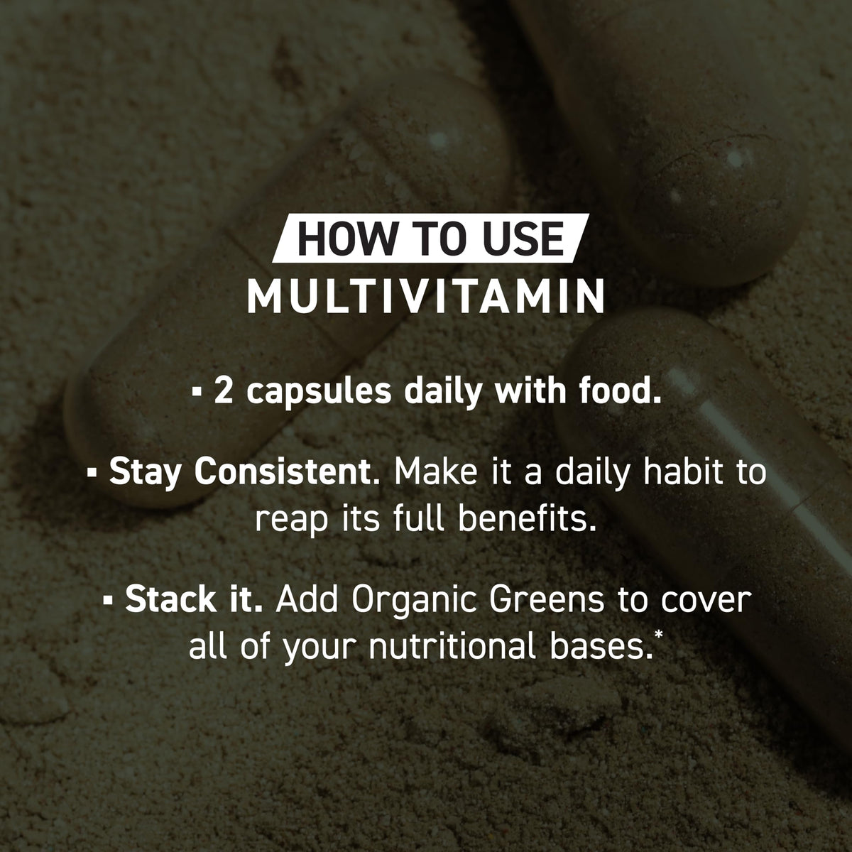 Kaged Multivitamin sur une table en bois