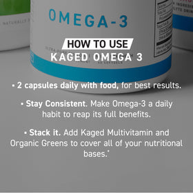 Kaged Omega 3 Huile de Poisson 3000mg en situation quotidienne