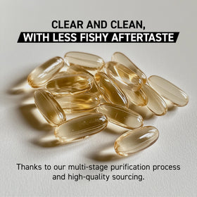 Kaged Omega 3 Huile de Poisson 3000mg sur une table