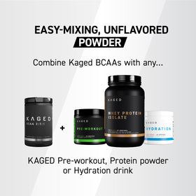 Kaged Poudre BCAA Végane 490g dans un shaker