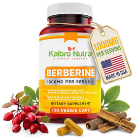 Kaibro Nutra Complément Alimentaire Berbérine HCL 1000mg, vue avant