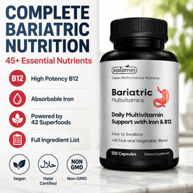 Kaitamin Multivitamines Bariatriques 120 capsules sur fond blanc
