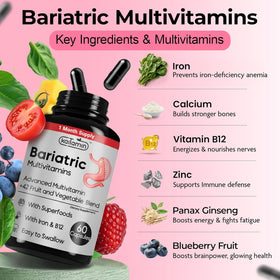 Kaitamin Multivitamines Bariatriques 120 Gélules Liquides vue arrière