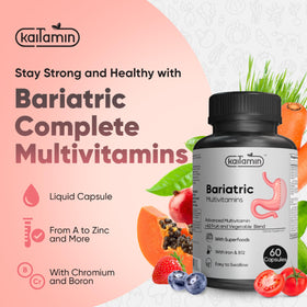 Kaitamin Multivitamines Bariatriques avec fer 45mg et autres compléments