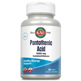 KAL Acide Pantothénique 1000mg complément alimentaire 100 tablettes vue avant