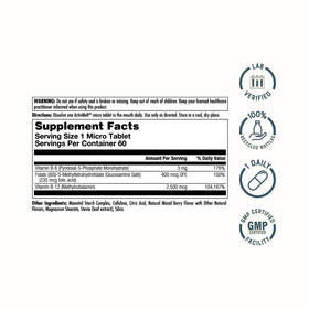 KAL ActivMelt B6 B12 Folate micro tablette vue de face