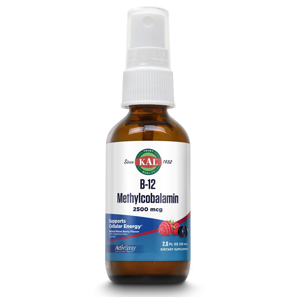 KAL ActivSpray Methylcobalamine B12 2500 mcg flacon avant