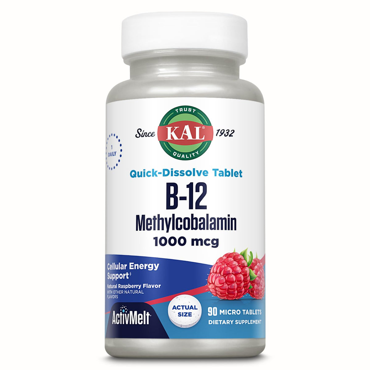 KAL B12 Methylcobalamine 1000mcg boîte vue de face