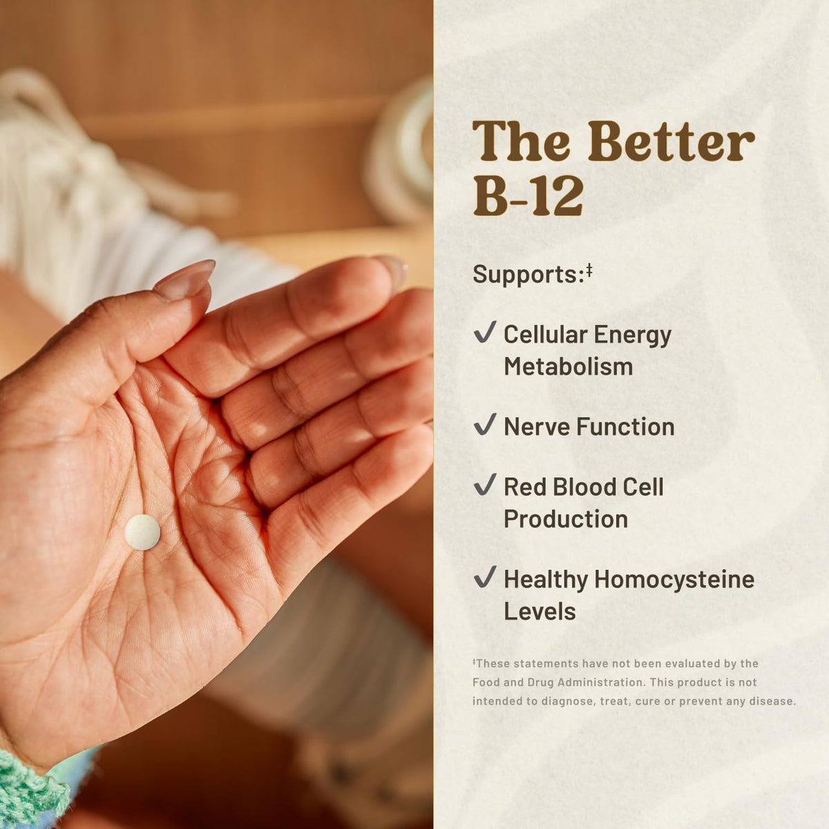 KAL B12 Methylcobalamine 1000mcg caractéristiques sur l'emballage