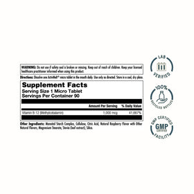 KAL B12 Methylcobalamine 1000mcg micro-tablettes framboise