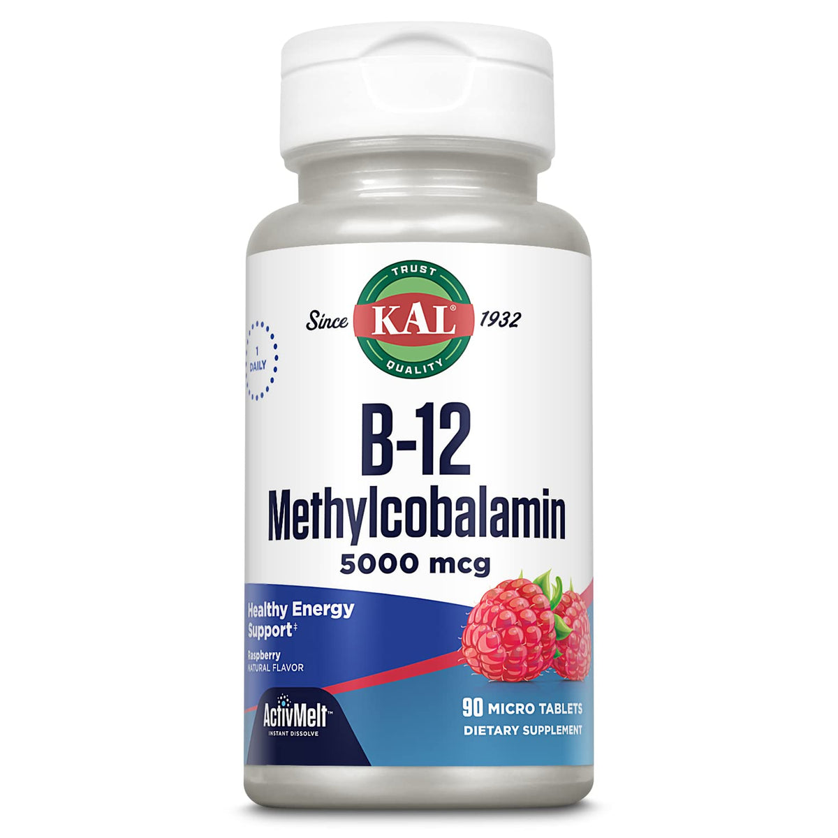 KAL B12 Methylcobalamine 5000 mcg micro-tablets front view