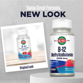 KAL B12 Methylcobalamine 5000 mcg micro-tablets packaging