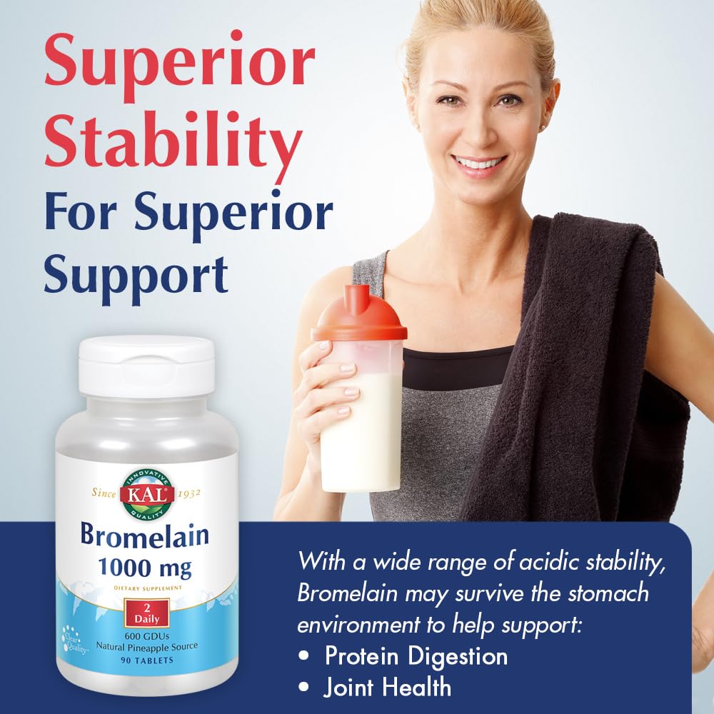 KAL Bromélaïne 1000 mg comprimé en gros plan