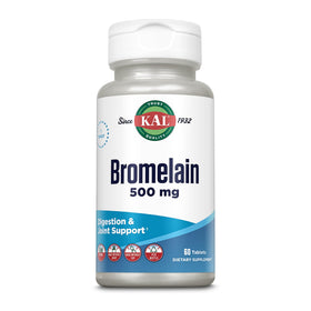 KAL Bromélaïne 500 mg, comprimés avec un verre d'eau
