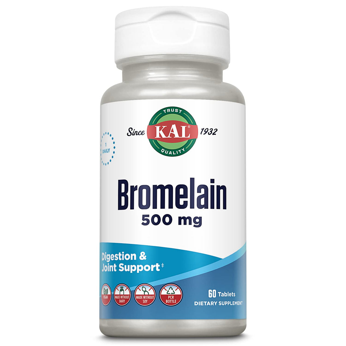 KAL Bromélaïne 500 mg comprimés, vue de face