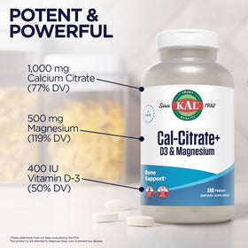KAL Calcium Citrate 60 comprimés, en train d'être pris