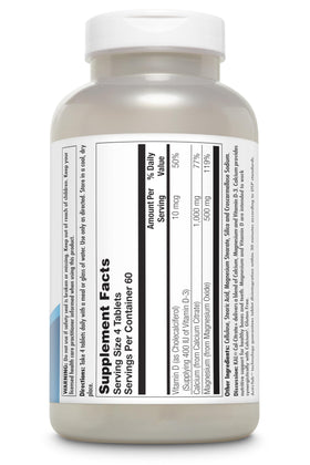 KAL Calcium Citrate comprimés en gros plan