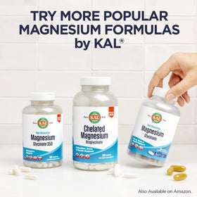 KAL Calcium Citrate comprimés sur une surface blanche