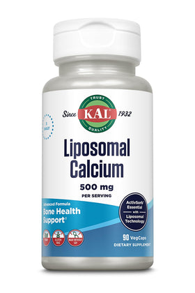 KAL Calcium Liposomal 500 mg 90 VegCaps vue de face