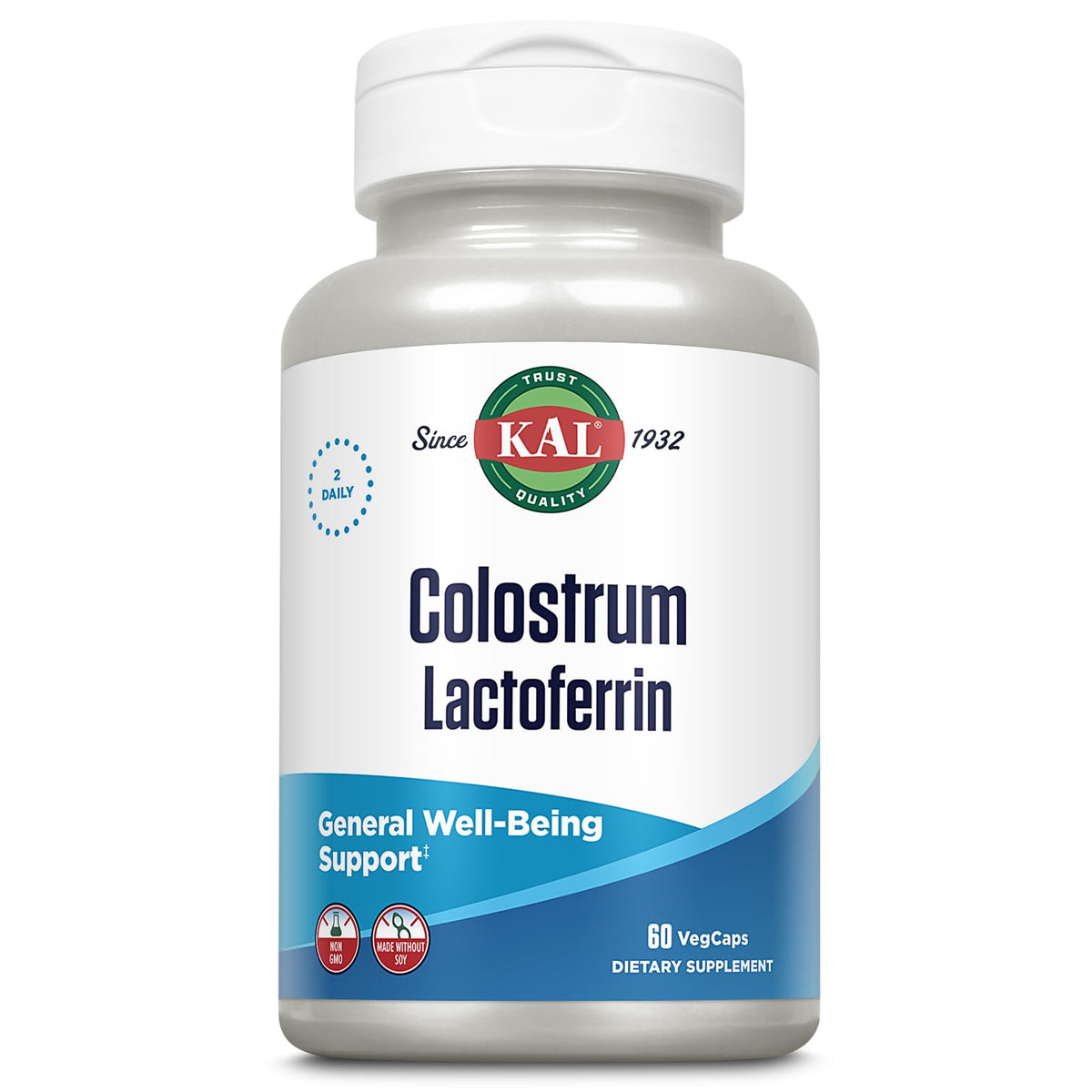 KAL Colostrum Lactoferrin 60 capsules vue de face